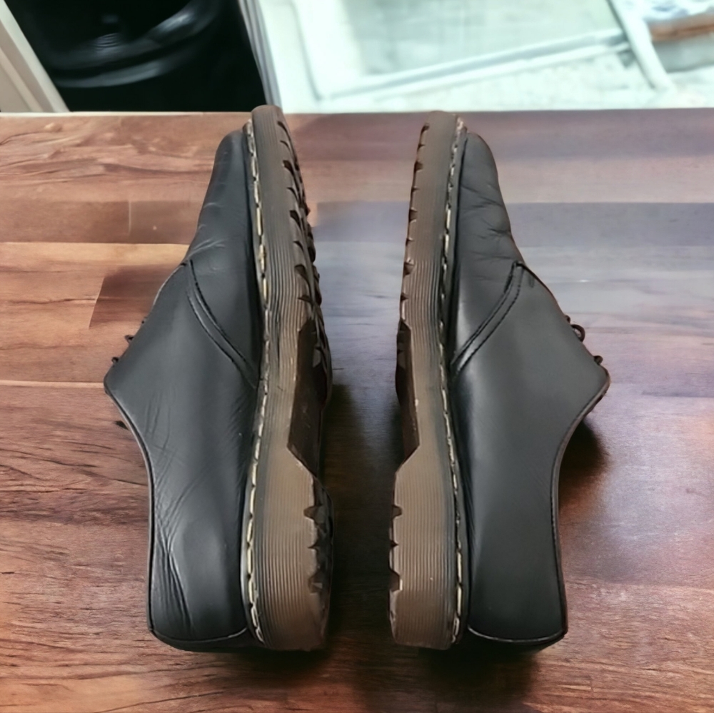 DR. MARTENS 1461 Made in England 9 Vintage Brown Leather 3 Eye Loafers Y2K Docs - Picture 10 of 17